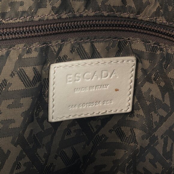 Escada SS/14 Brown Woven-Leather Hobo - Picture 13 of 13